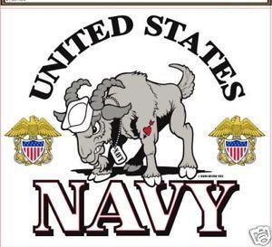 Navy Goat Logo - NAVY GOAT MASCOT LOGO WINDOW CAR DECAL STICKER | eBay