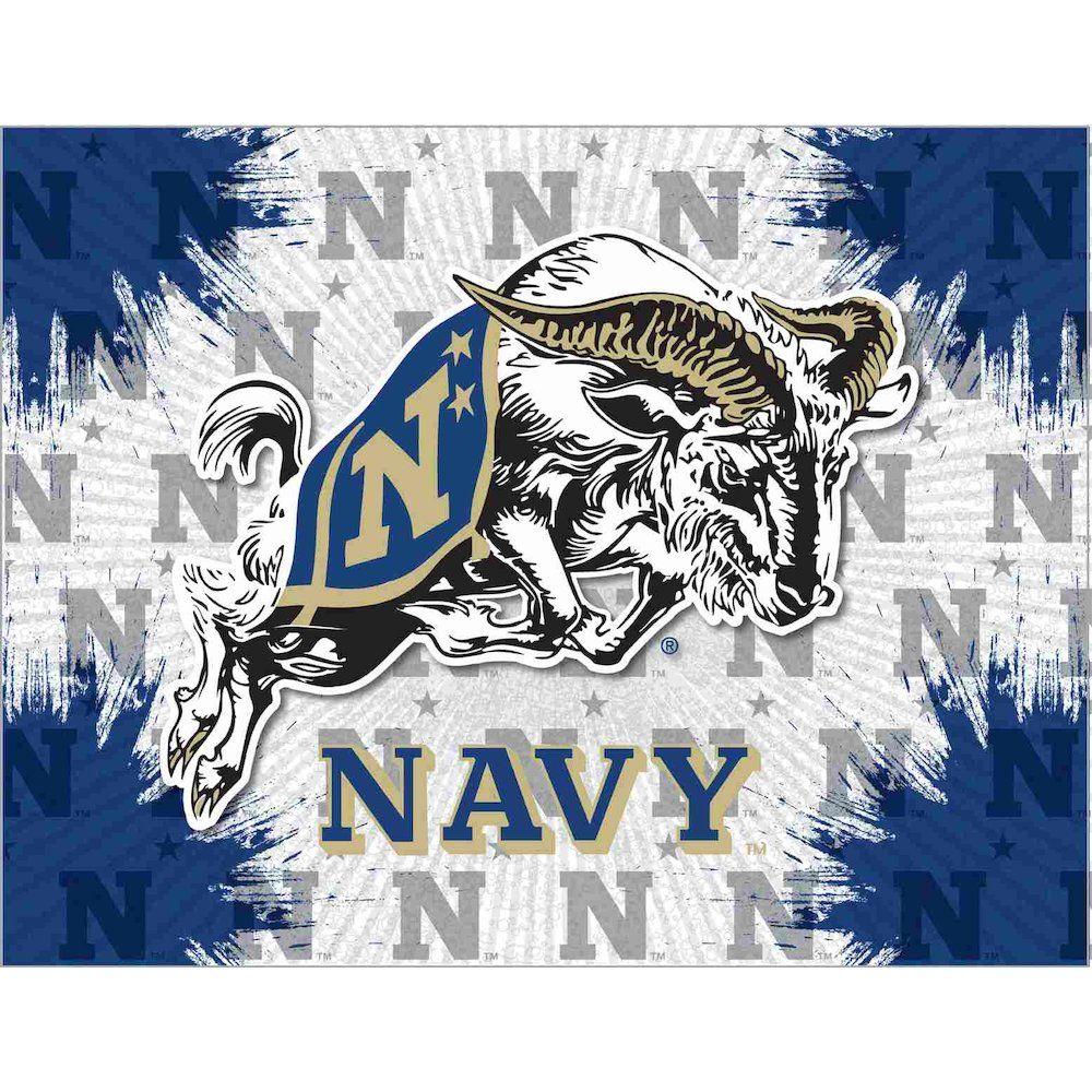 Navy Goat Logo - BisonOffice: US Naval Academy (NAVY - Goat) Logo Canvas | Rakuten.com