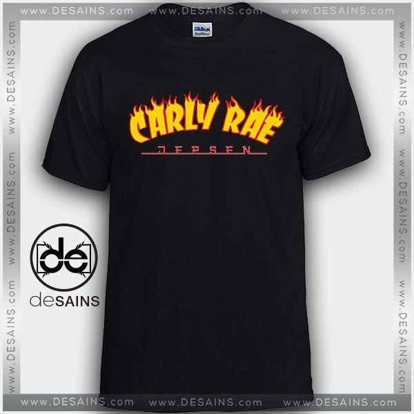 Funny Thrasher Logo - Cheap Graphic Tee Shirts Thrasher Carly Rae Tshirt Size S-3XL