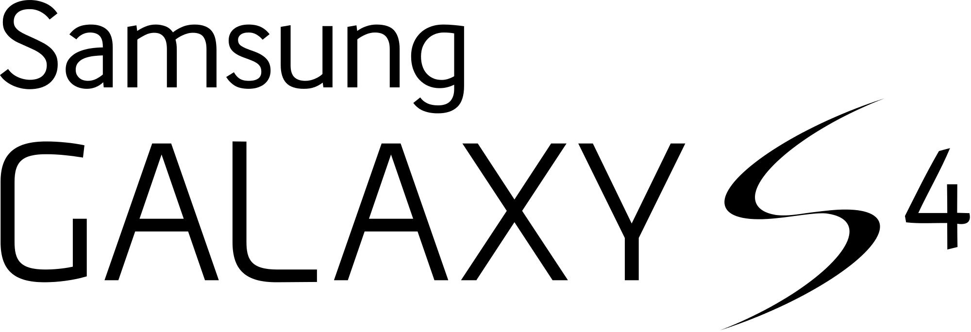 Samsung Galaxy S4 Logo - File:Samsung Galaxy S4 logo.svg - Wikimedia Commons