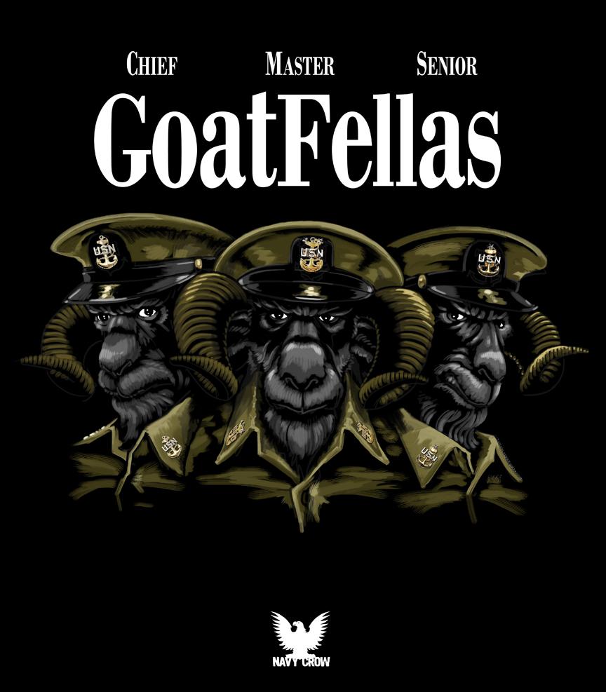 Navy Goat Logo - Goat Locker Goatfellas US Navy Poster- USA Made!