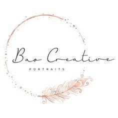 Feather Circle Logo - Logo Design Branding Package Premade Graphics Custom Text Watercolor ...