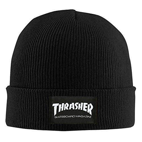 Funny Thrasher Logo - Thrasher Skateboard Magazine Logo Print Men Beanie Ski Hat Funny ...