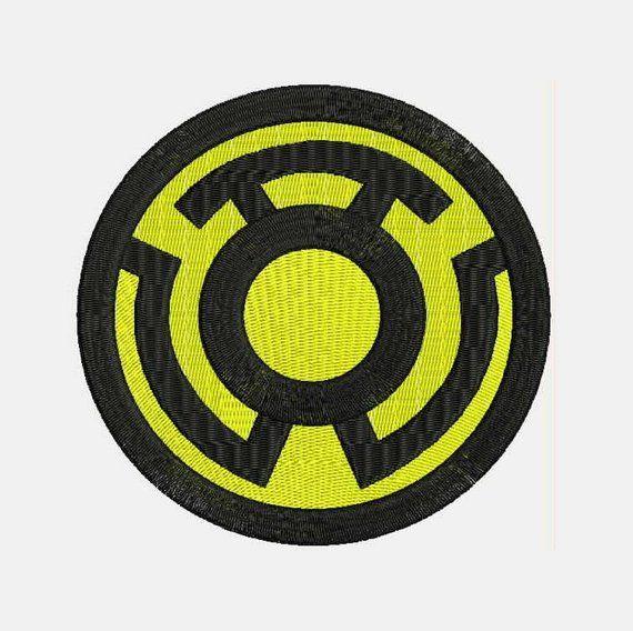 Yellow Lantern Logo - Yellow Lantern Logo Machine Embroidery Designs Instant
