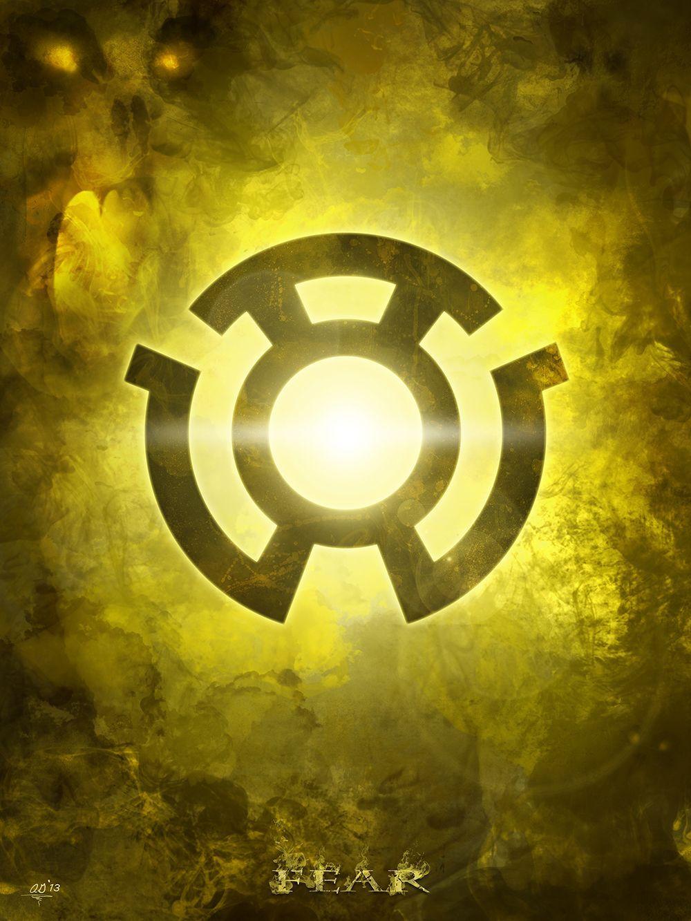 Yellow Lantern Logo - My 'Lantern Corps' logo series inspired by the DC universe