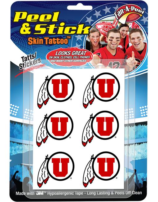 Feather Circle Logo - university-of-utah-utes_6-piece-large-waterless-peel-&-stick ...