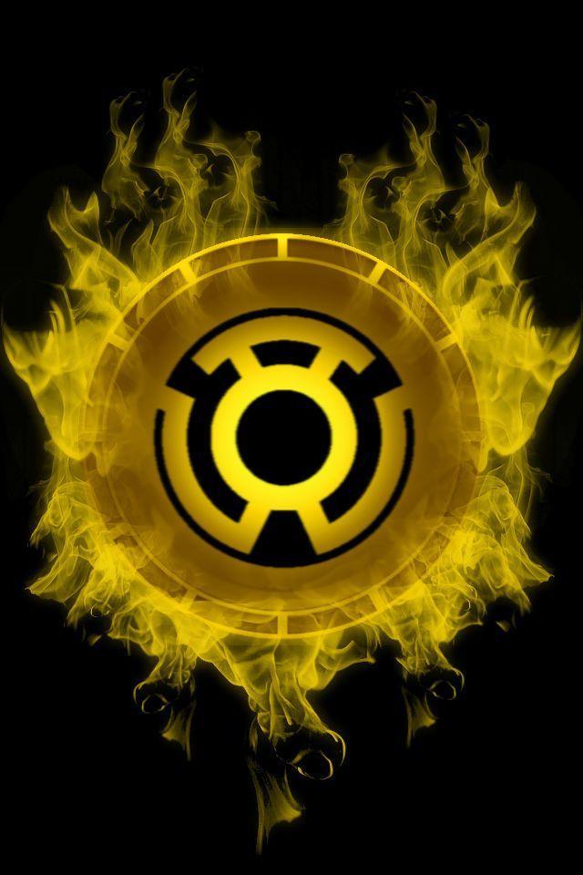Yellow Lantern Logo - Firey Sinestro Lantern Chamber by KalEl7 on DeviantArt ...