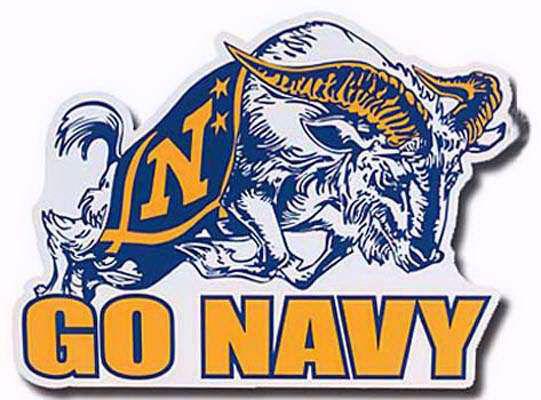 Navy Goat Logo - U.S. Naval Academy Store - USNA Bill The Goat Car Magnet