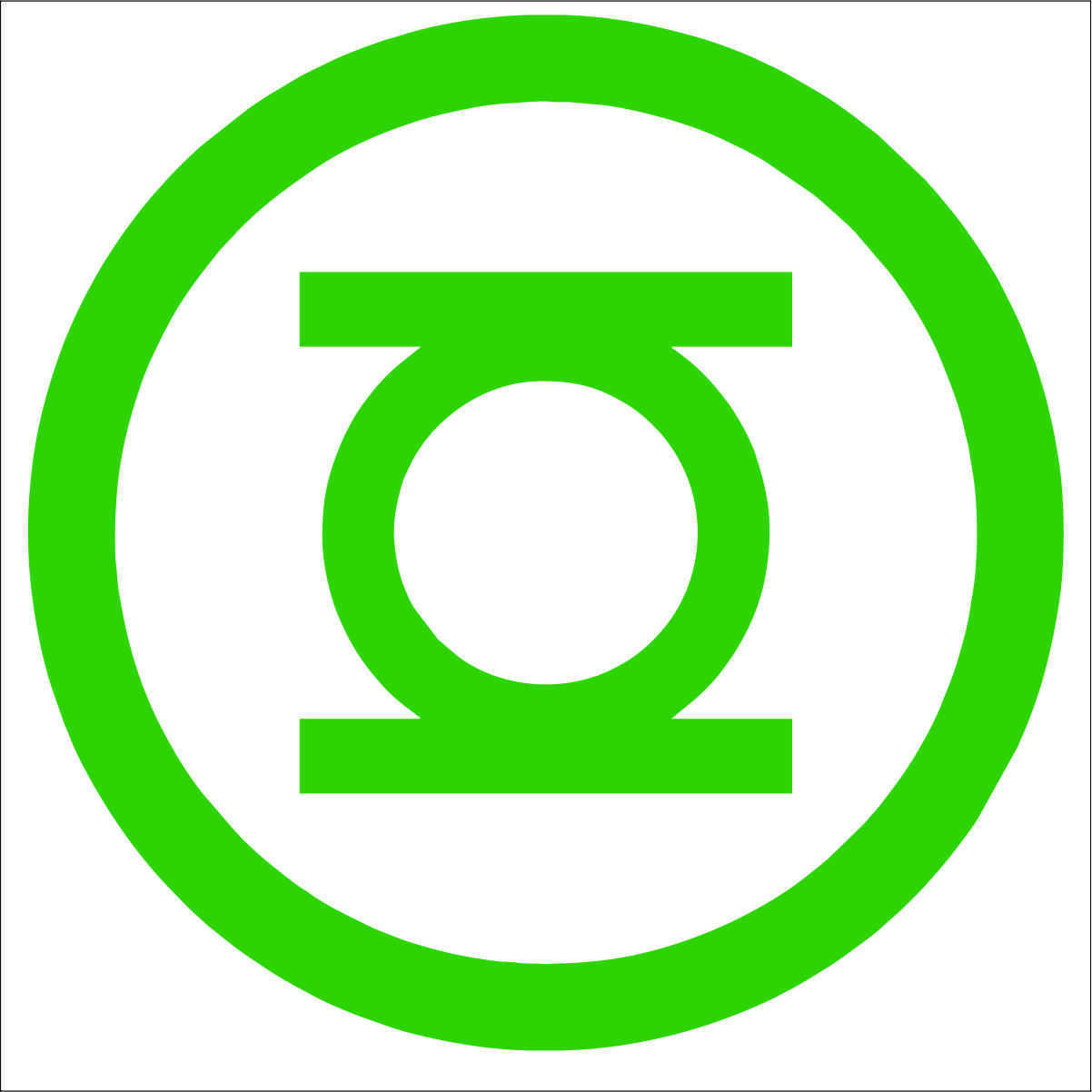Yellow Lantern Logo - Green Lantern Decal / Sticker Color & Size Yellow