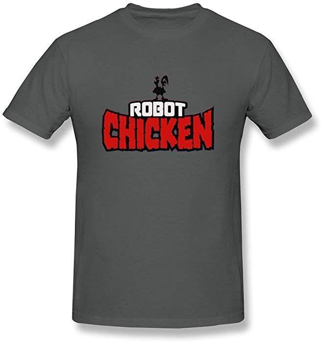 Robot Chicken Logo - FEDNS Men's Robot Chicken Logo T Shirt XXL: Clothing