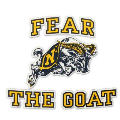 Navy Goat Logo - FEAR THE GOAT DECAL | Navy Gear