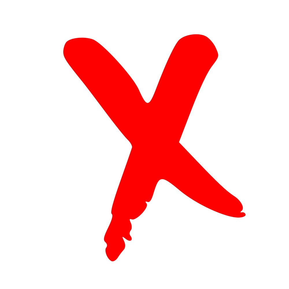 Red X with Line Logo - File:RedX.svg - Wikimedia Commons