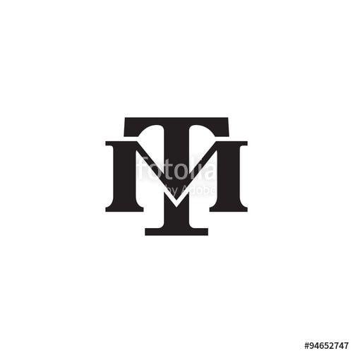 T Over M Logo - Letter M And T Monogram Logo Stock Image And Royalty Free Vector