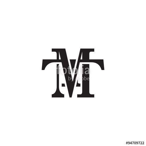 T Over M Logo - Letter T And M Monogram Logo Stock Image And Royalty Free Vector
