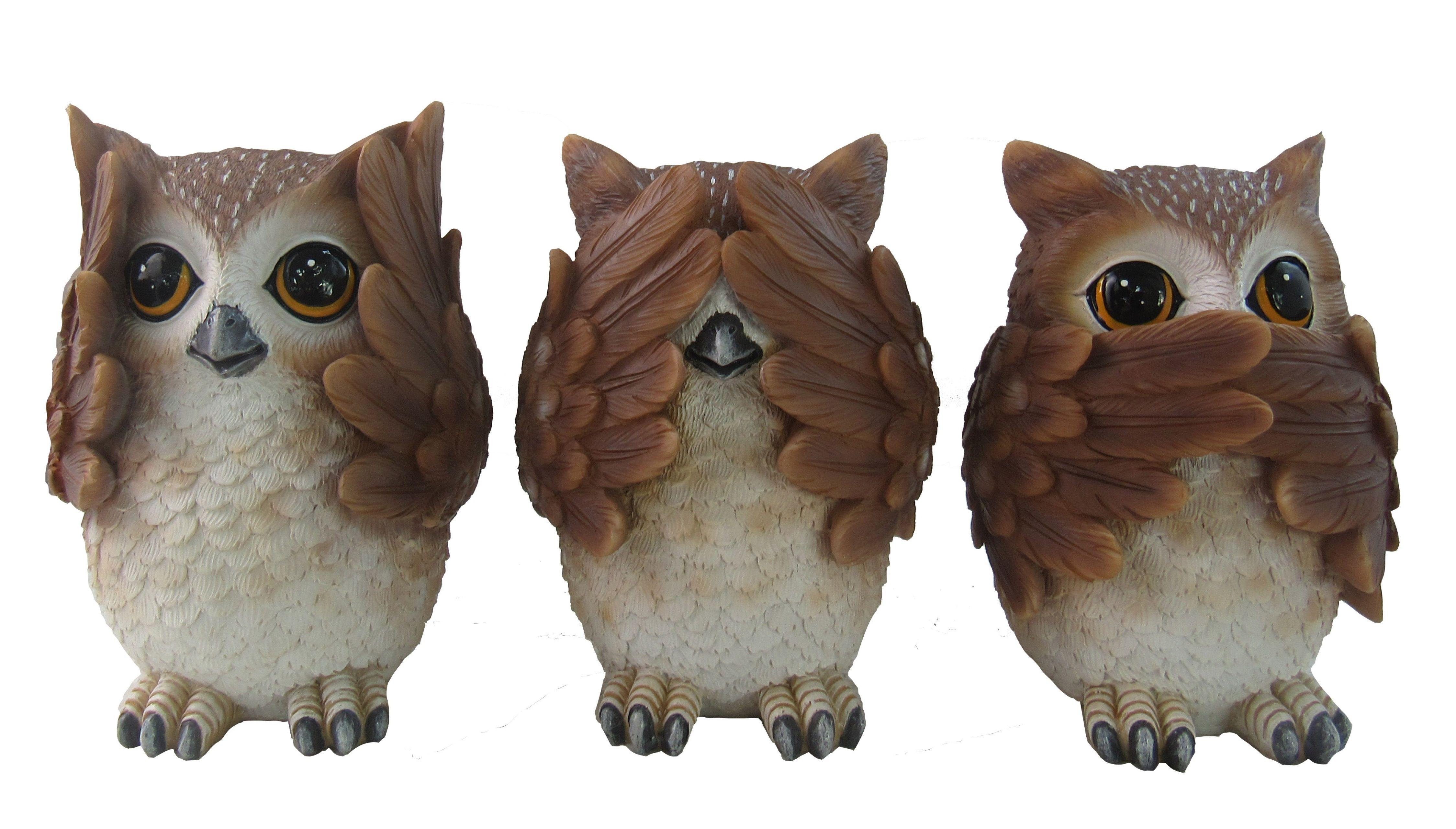 Evil Owl Logo - home decor, ceramics, owl, owl statue, statue, see no evil owl, see ...