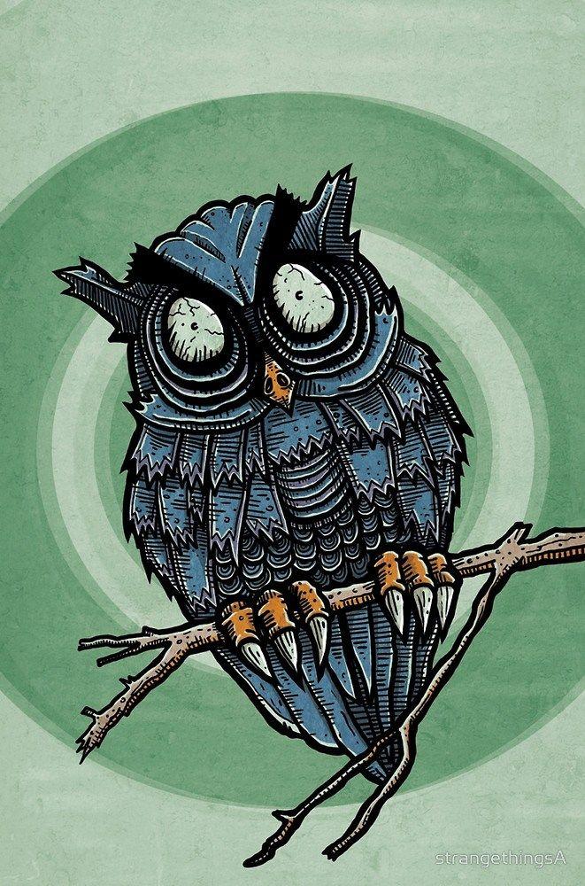 Evil Owl Logo - Evil Owl: Updated and Available - Strange Things Art