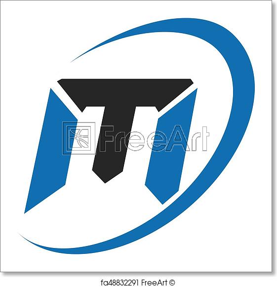 T Over M Logo - Free art print of M Modern business Letter logo design. Initial ...