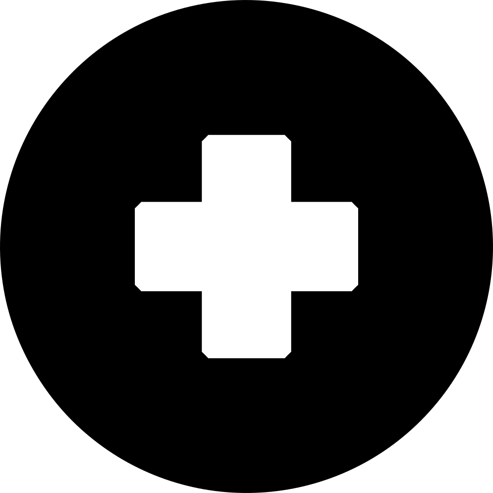Black Medical Cross Logo - Medical Cross Hospital First Aid Doctor Svg Png Icon Free Download