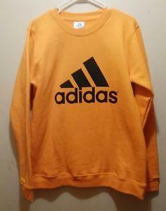 Orangish Logo - New Womens ADIDAS Yellow/Orange Pullover Logo/Signature Sweatshirt ...