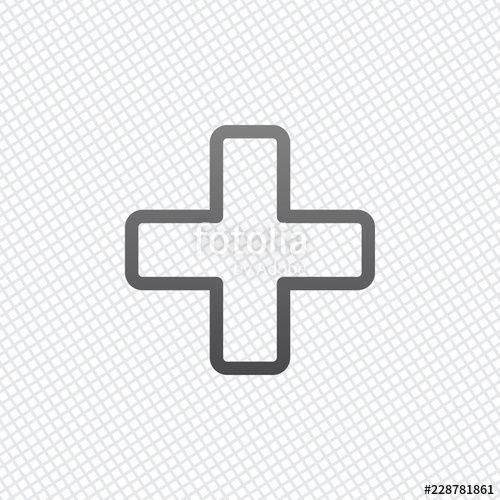 Black Medical Cross Logo - Medical cross icon. Black icon on transparent background.