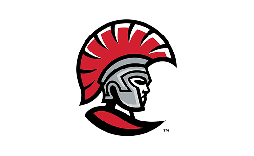 Red Spartan Logo - University of Tampa Introduces New, Updated Athletic Logos - Logo ...