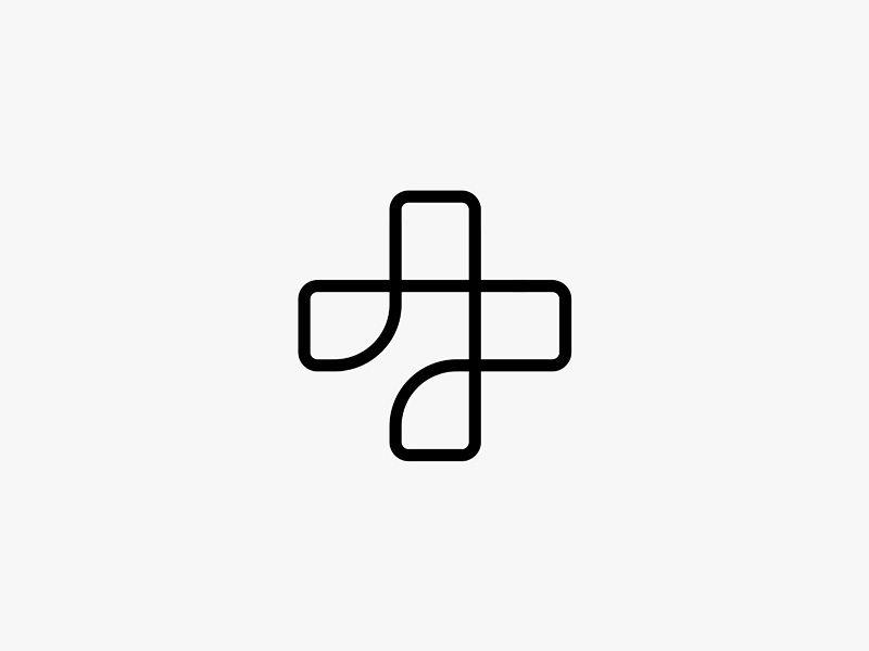 Black and White Medical Cross Logo - Cross - medical logo by José | Dribbble | Dribbble
