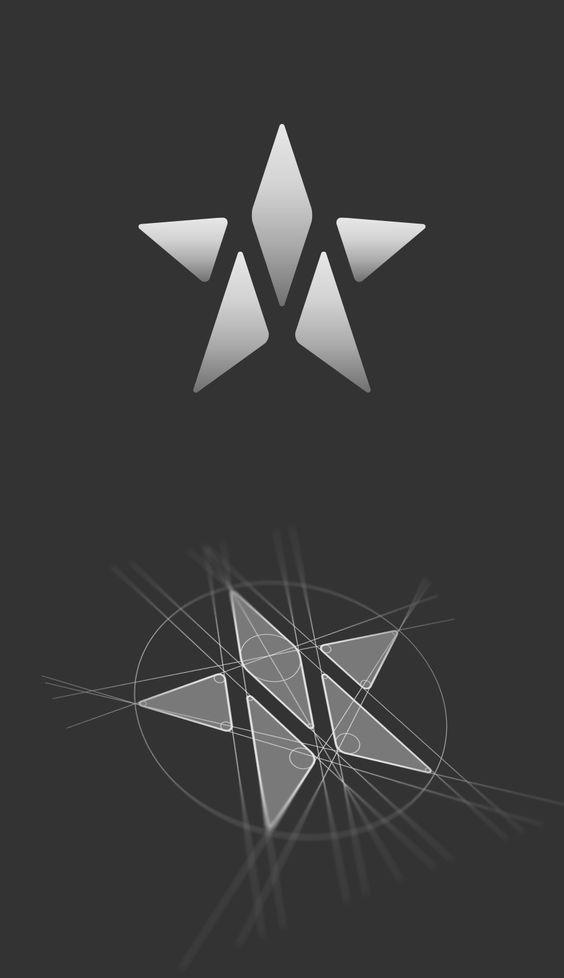 Star Triangle Logo - Pin by Jack on Graphic Design | Logo design, Logos, Star logo