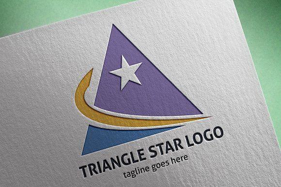 Star Triangle Logo - Triangle Star Logo ~ Logo Templates ~ Creative Market