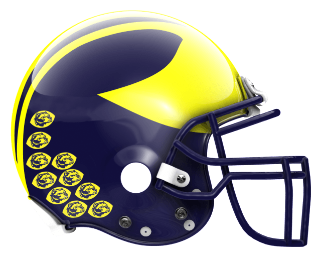 University of Michigan Helmet Logo - University of Michigan (Wolverine logo)