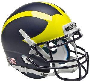 University of Michigan Helmet Logo - University of Michigan Wolverines Football Helmets