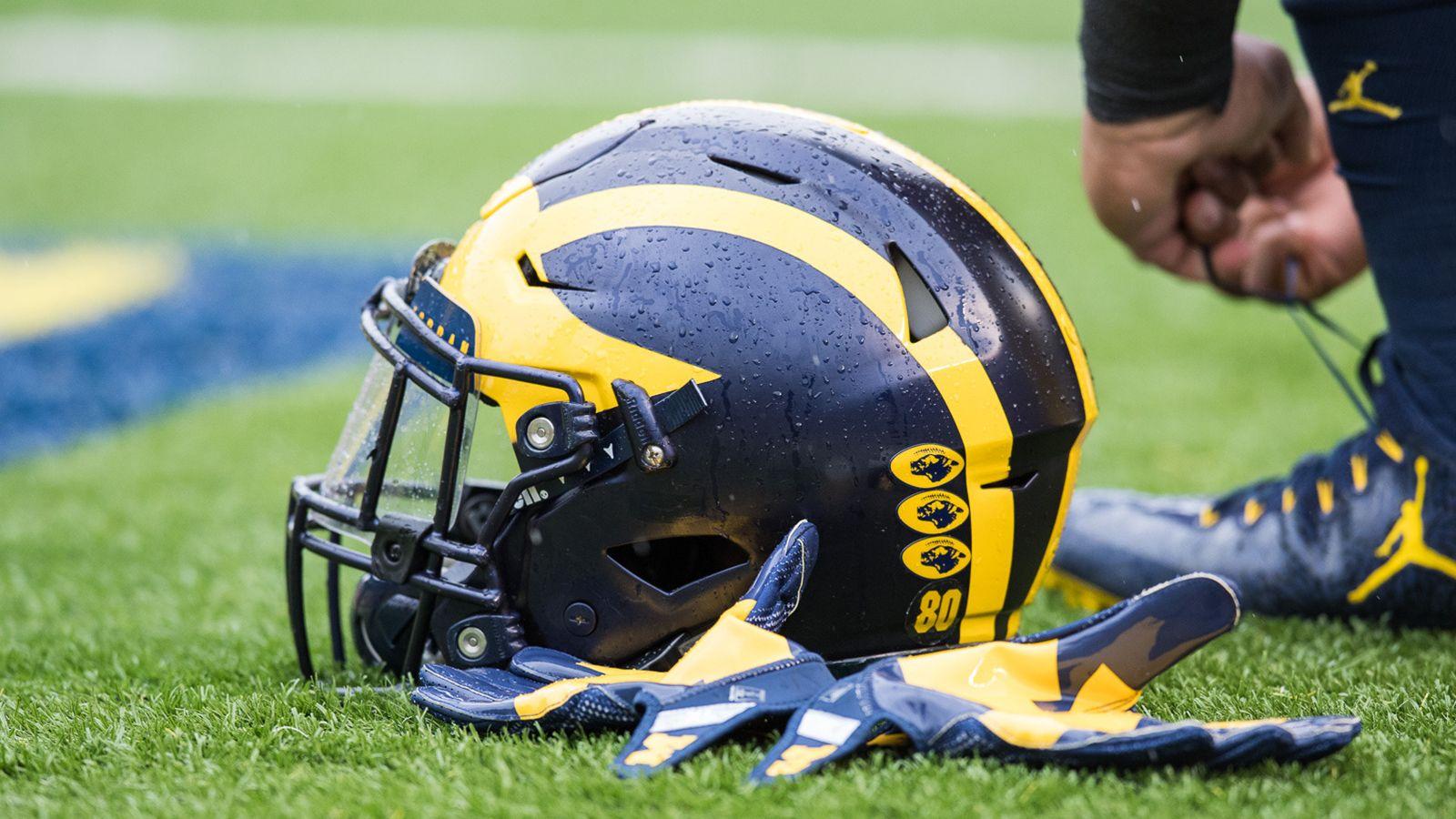 University of Michigan Helmet Logo - Michigan Winged Helmet of Michigan Athletics