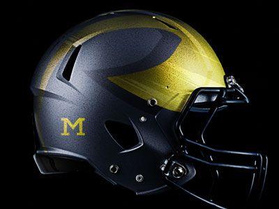 University of Michigan Helmet Logo - Michigan Wolverines alternate helmet by Detroit Design Company ...