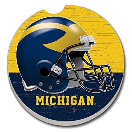 University of Michigan Helmet Logo - Amazon.com : University of Michigan Helmet Logo Single Ceramic Car ...