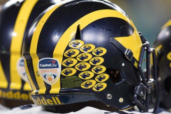 University of Michigan Helmet Logo - Uniform Timeline | MVictors.com - Michigan Football History