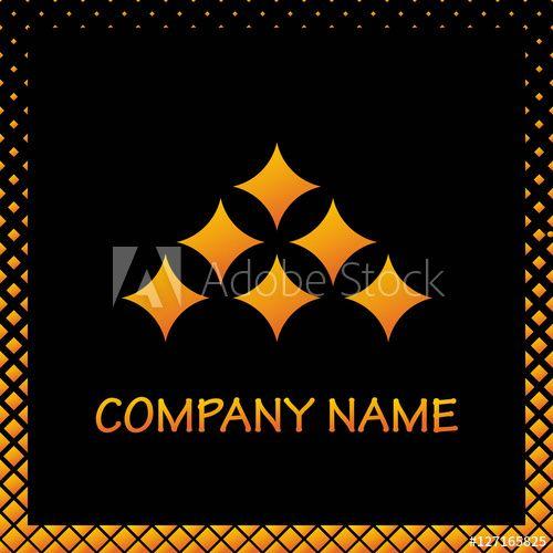 Star Triangle Logo - abstract star shape triangle logo this stock vector