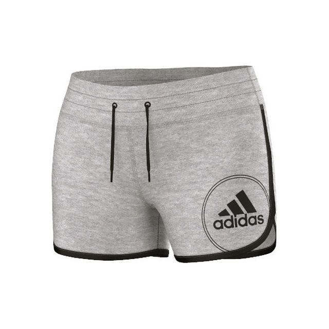 Adidas Shorts Logo - buy adidas Basics Logo Shorts Women - Grey online | Jogging-Point