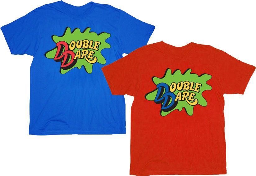 Double Dare Logo - Double Dare Logo Costume Adult T-shirt Tee - Double Dare - | TV ...