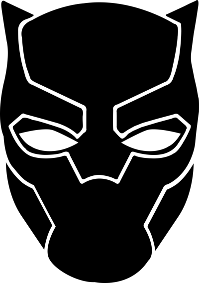 Black and White Panther Logo - Black Panther