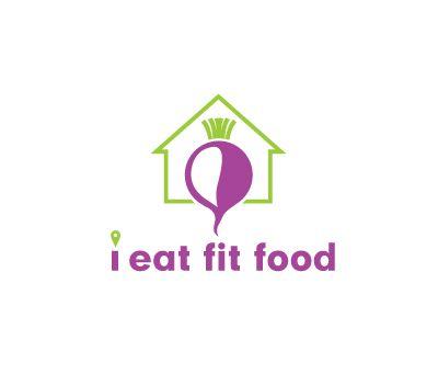 Small Food Logo - Modern, Elegant, Online Logo Design for i eat fit food (all small ...