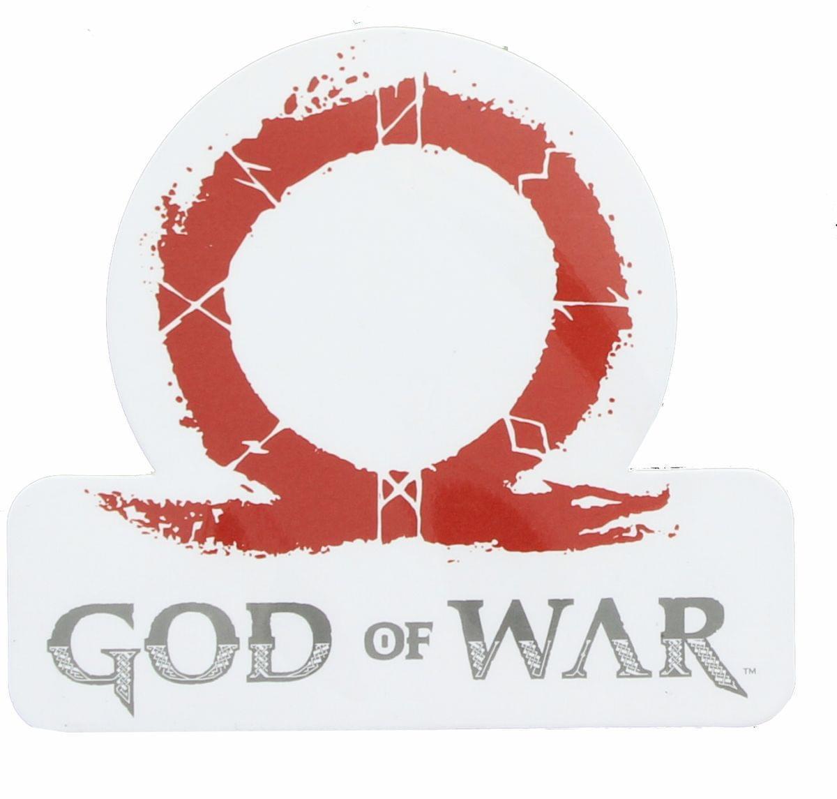 Red Omega Logo - God of War 2018 Omega Logo Car Magnet | Kratos And Son | Video Game ...