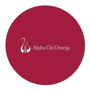 Red Omega Logo - Alpha And Omega Car Magnets