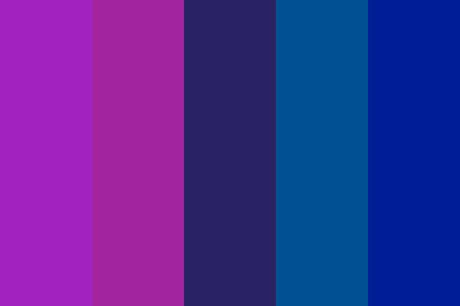 Purple and Blue Colored Logo - Purple and Blue Night Color Palette