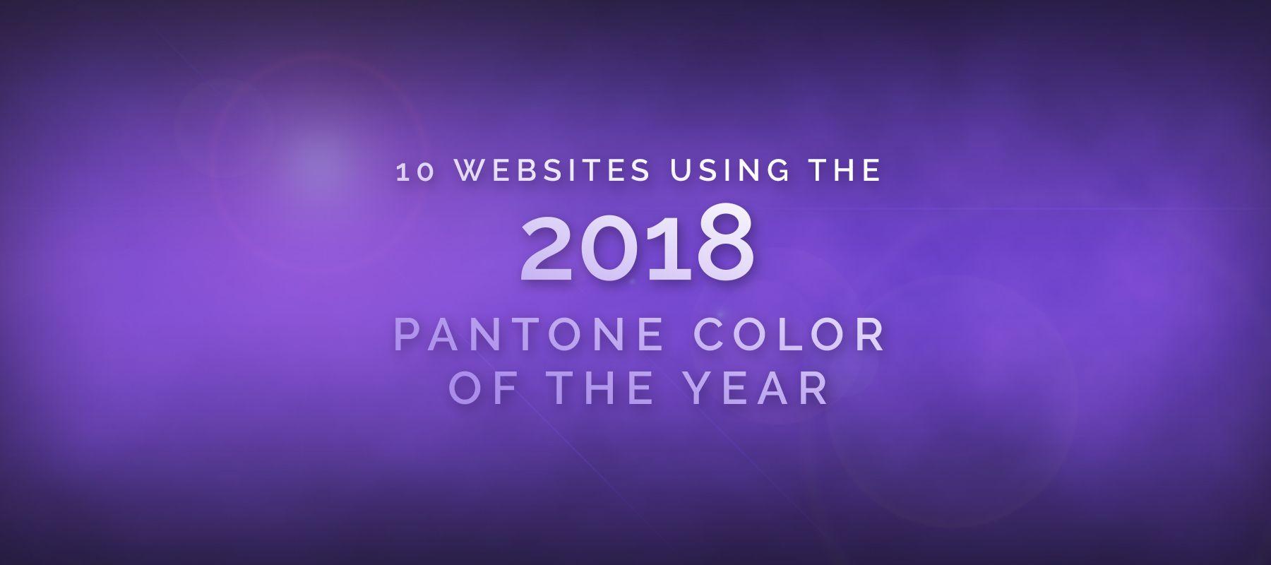 Purple and Blue Colored Logo - 10 Websites Using the 2018 Pantone Color of The Year Beautifully ...