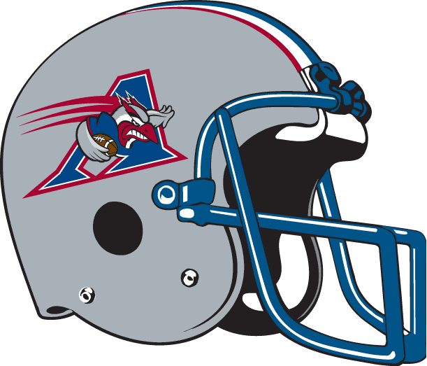 Red and Blue CFL Logo - Montreal Alouettes Helmet - Canadian Football League (CFL) - Chris ...