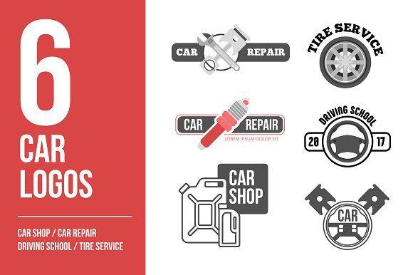 Car Service Logo - Car logo vector set. Car service Logo Templates Creative Market