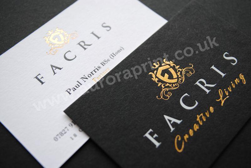 Gold Black and White Logo - Black and white business cards - matt and smooth textured stocks.