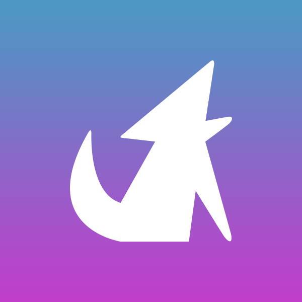 Purple and Blue Logo - Loudr's Brand