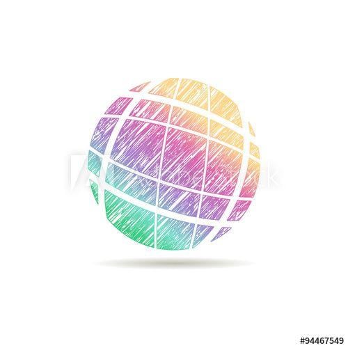 Rainbow Globe Logo - globe logo in rainbow colors - Buy this stock vector and explore ...