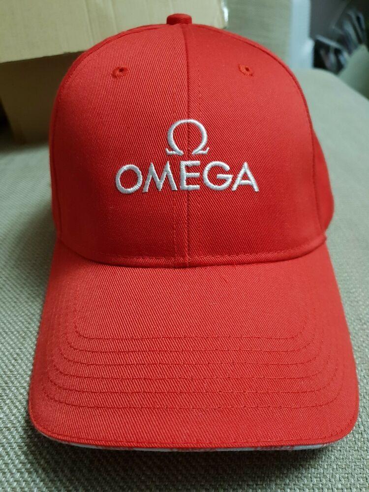 Red Omega Logo - New Genuine Red Omega baseball cap