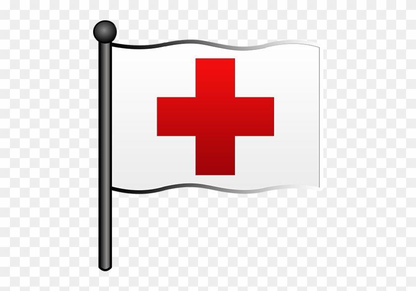 White Flag On a Red Cross Logo - American Red Cross British Red Cross Clip Art - Red Cross On White ...
